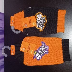 2 New Halloween Dog Sweaters Size Extra Small